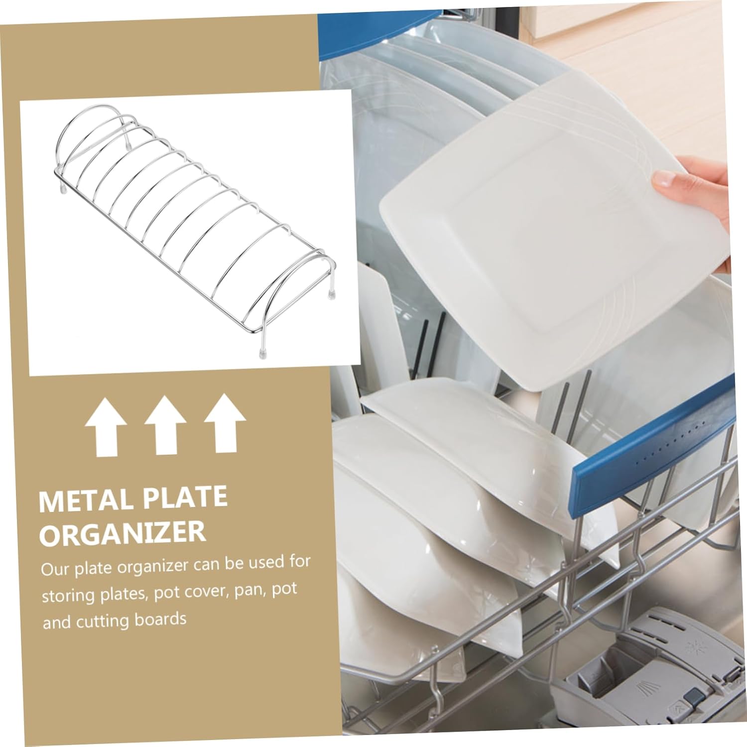 PRETYZOOM 3pcs Dish Draining Rack Dish Drying Racks for Kitchen Counter Bowl Holder