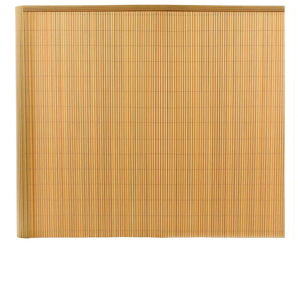 EliteKoopers 1x3M Yellow PVC Fence Screening Roll For Garden, Balcony, Terrace Privacy Panel Fake Bamboo Slats (1Pcs)