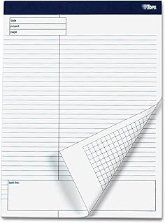 TOPS 77102 Docket Gold Planning Pad, Legal/Wide, 8 1/2 x 11 3/4, White, 40 Sheets, 4/Pack