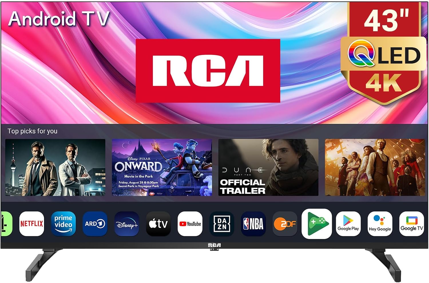 rca qled smart tv 43 inch 108 cm uhd 4k hdr android Togo | Ubuy