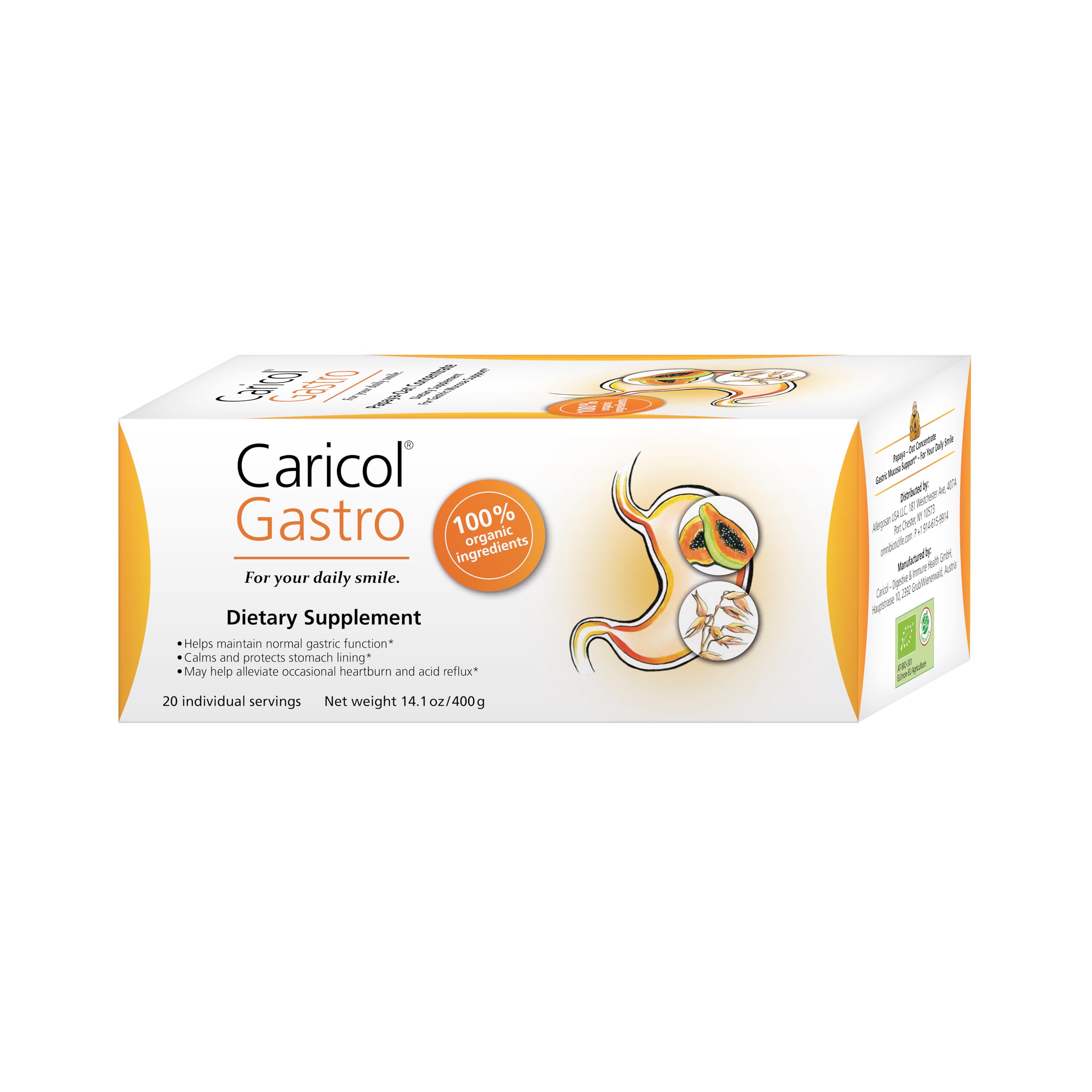 Caricol Gastro Papaya Enzyme Natural Heartburn & Acid Reflux Relief — Amazon image 2