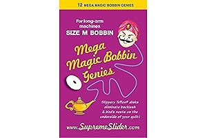 Mega Magic Bobbin Washers for Sewing Machines - Pack of 12 (White)