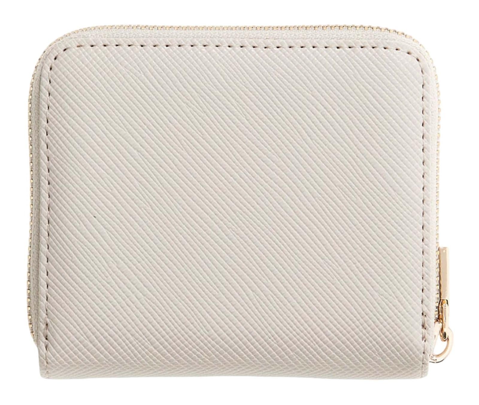 GUESS portafoglio Laurel II SLG Small Zip Around Wallet Bone avorio