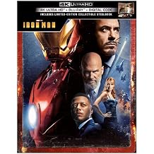 Iron Man Limited Edition Steelbook [4K Ultra HD + Blu-ray + Digital HD]