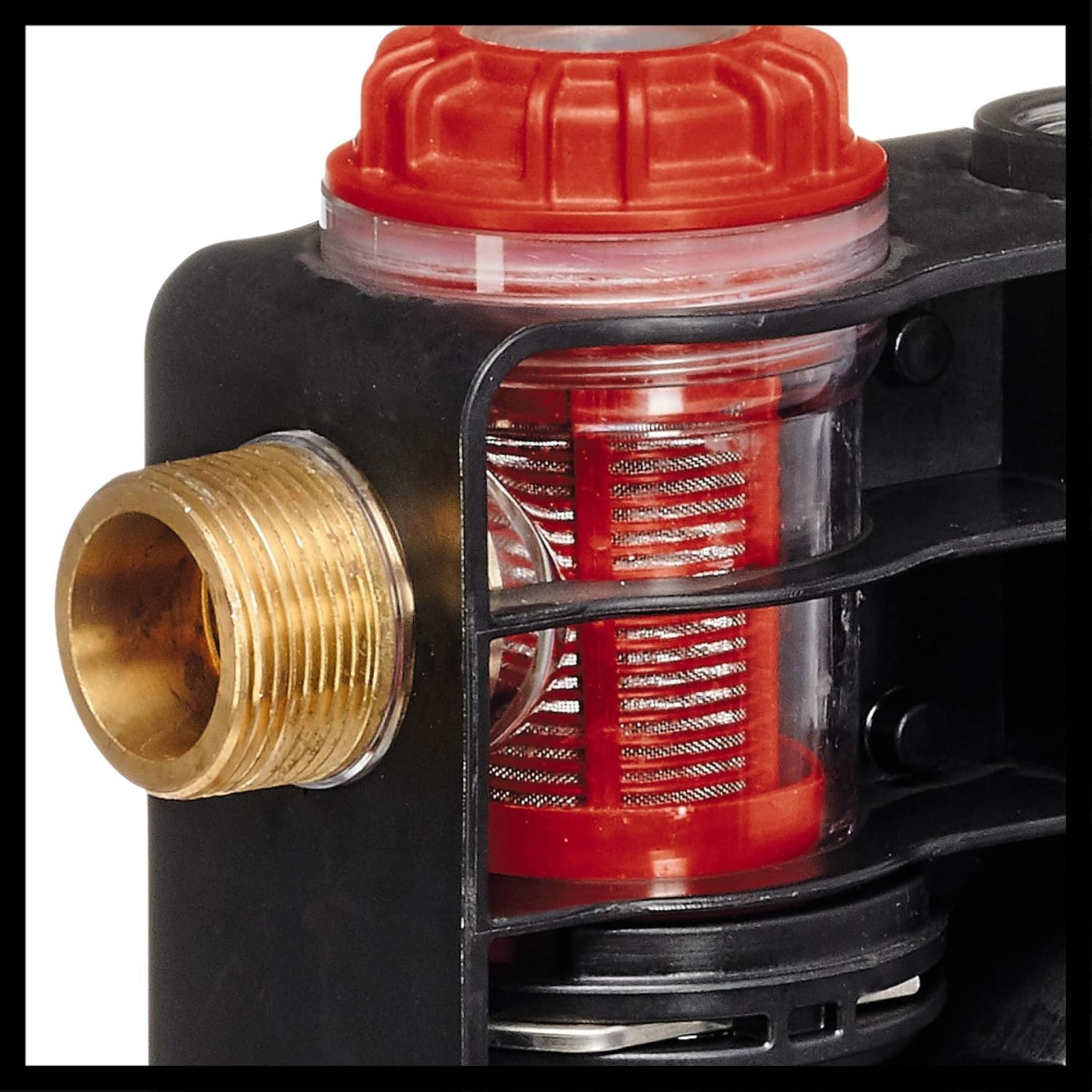 Einhell Hauswasserwerk GE-WW 1246 N FS (1.200 Watt, 4600 L/h max. Fördermenge, Flow-Sensor inkl. LED-Anzeige, Schmutz-/Saug-/ Wasserfüllanzeige, Frostschutz, Trockenlaufsicherung, 20 l Tank)