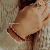 Vista 172 de Amazing Gemstone Crystal Bracelet for Women Men's Gifts - Protection Healing Crystal Bracelet - 8mm Gemstone Beaded Adjustable Bracelet Pulseras