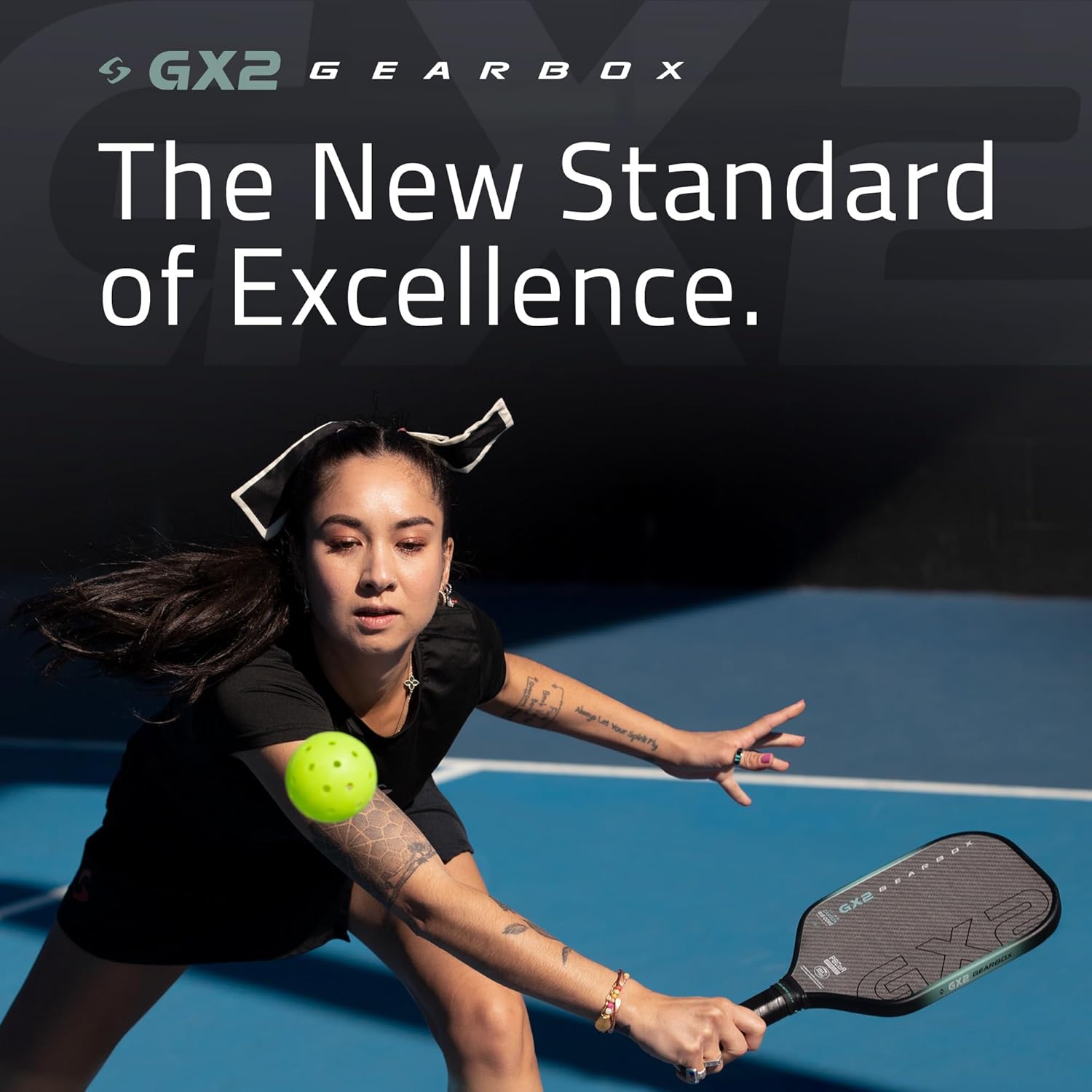 Gearbox GX2 Pickleball Paddle - Carbon Fiber Face, SST 2.0 Power Core, High Spin & Control for an Exceptional All Around Paddle