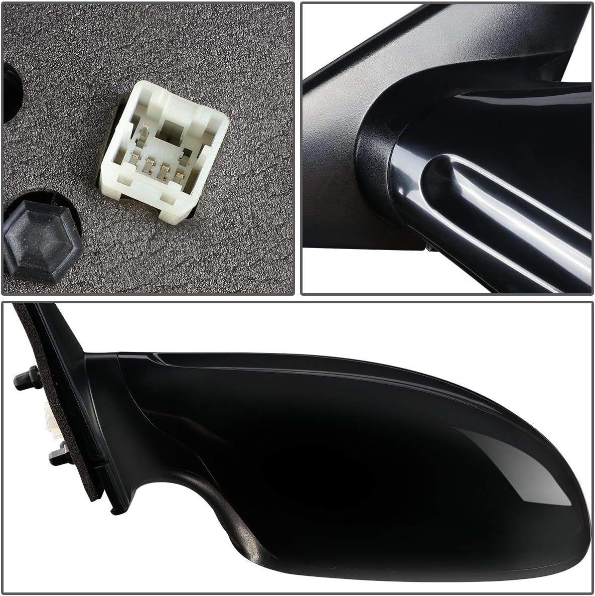 Auto Dynasty NI1320157 OE Style Powered+Heated Driver Left Side View Door Mirror Compatible with Altima 04-06