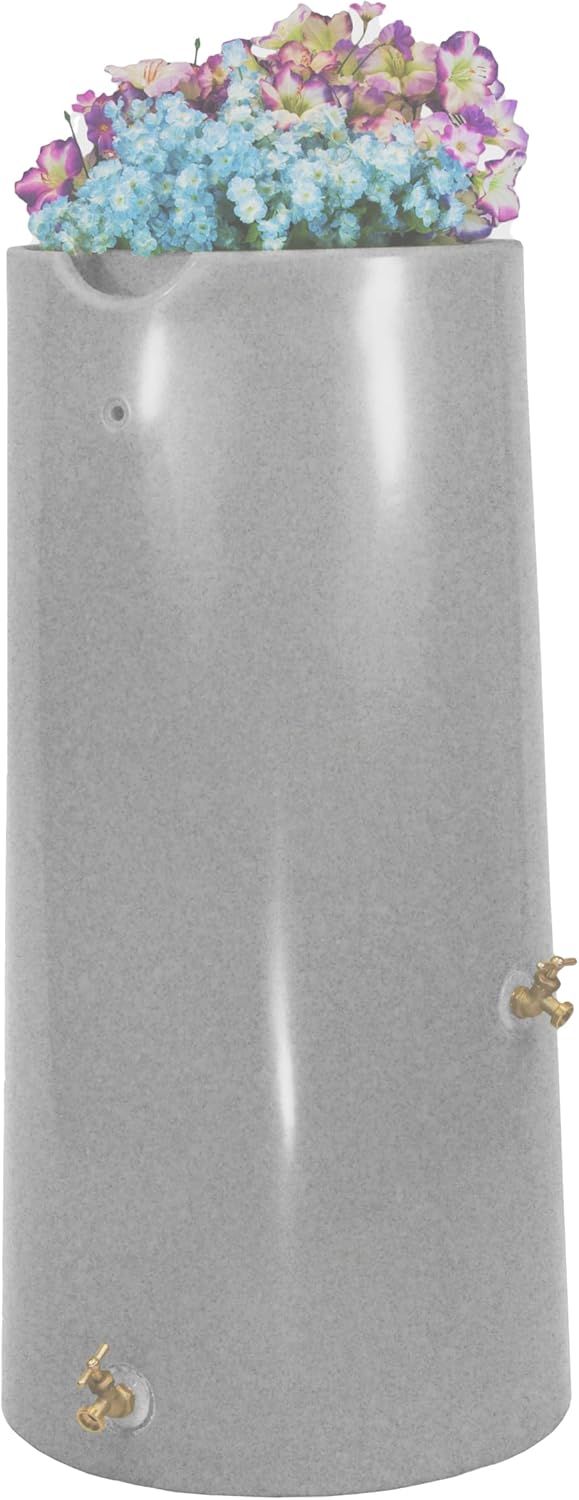Good Ideas IMP-R50-MAR Impressions Reflections Rain Saver Rain Barrel, 50 Gallon, Marsala
