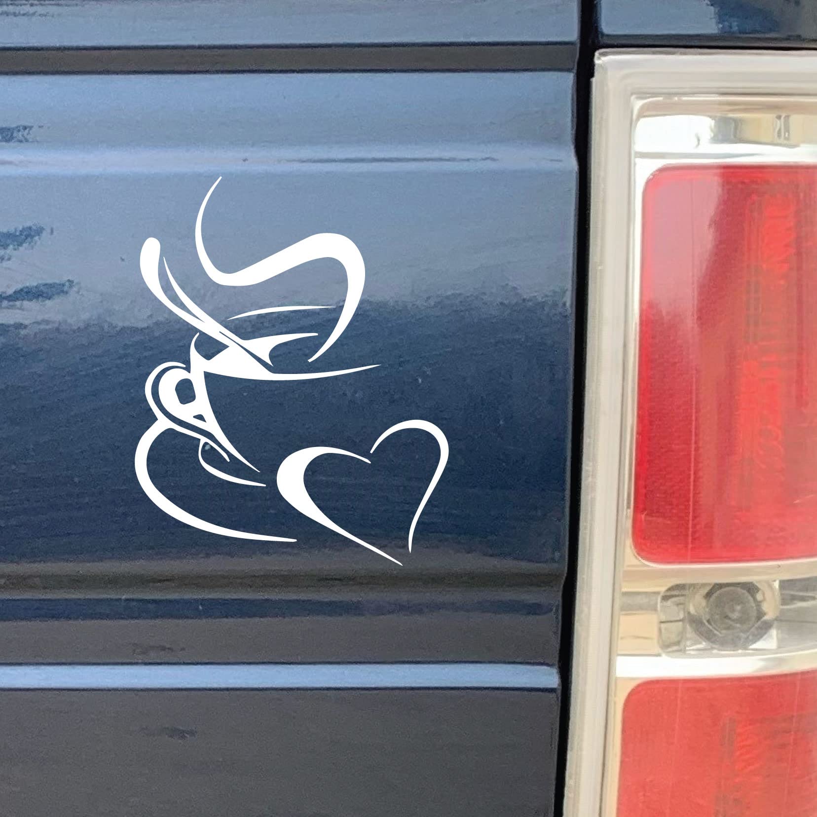 Coffee Addict and Lovers Decal - Sticker Bomb Vinyl Decal for Car Truck, Computer, Anywhere! Premium 6 Year Outdoor Vinyl (White, 1)