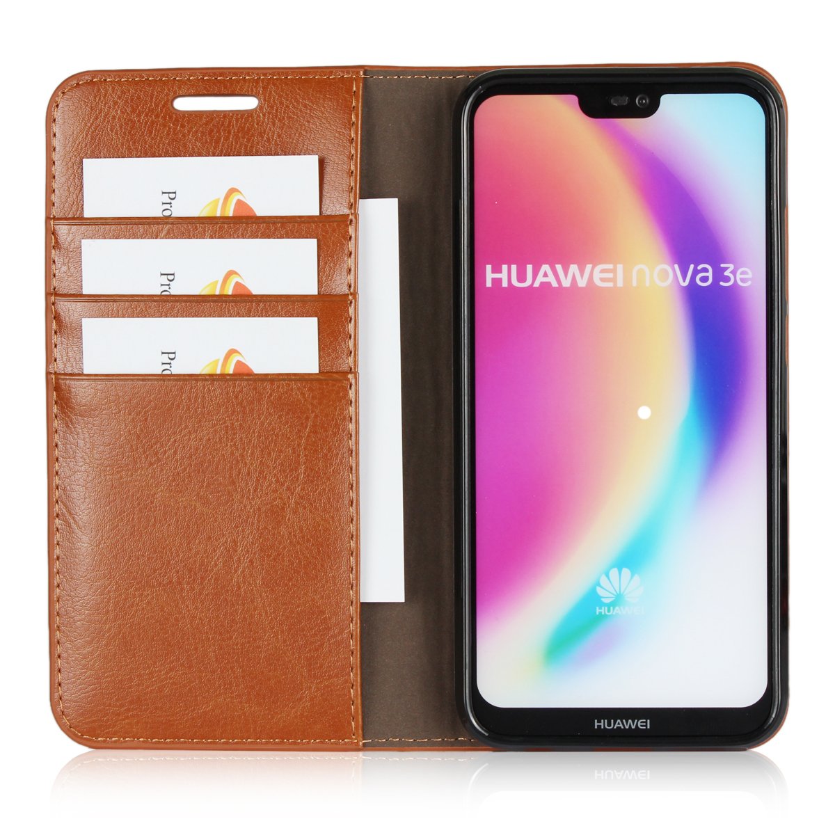 Amazon.co.jp: DeftD Huawei P20 Lite 用 ケース 本革 レザー 手帳型