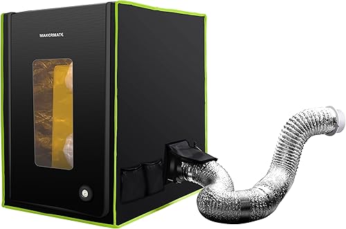 Carcasa para impresora 3D con ventilación, luz LED, resina termohigrómetro 3D, cerradura de ventilación olorosa para Creality Ender Anycubic Elegoo