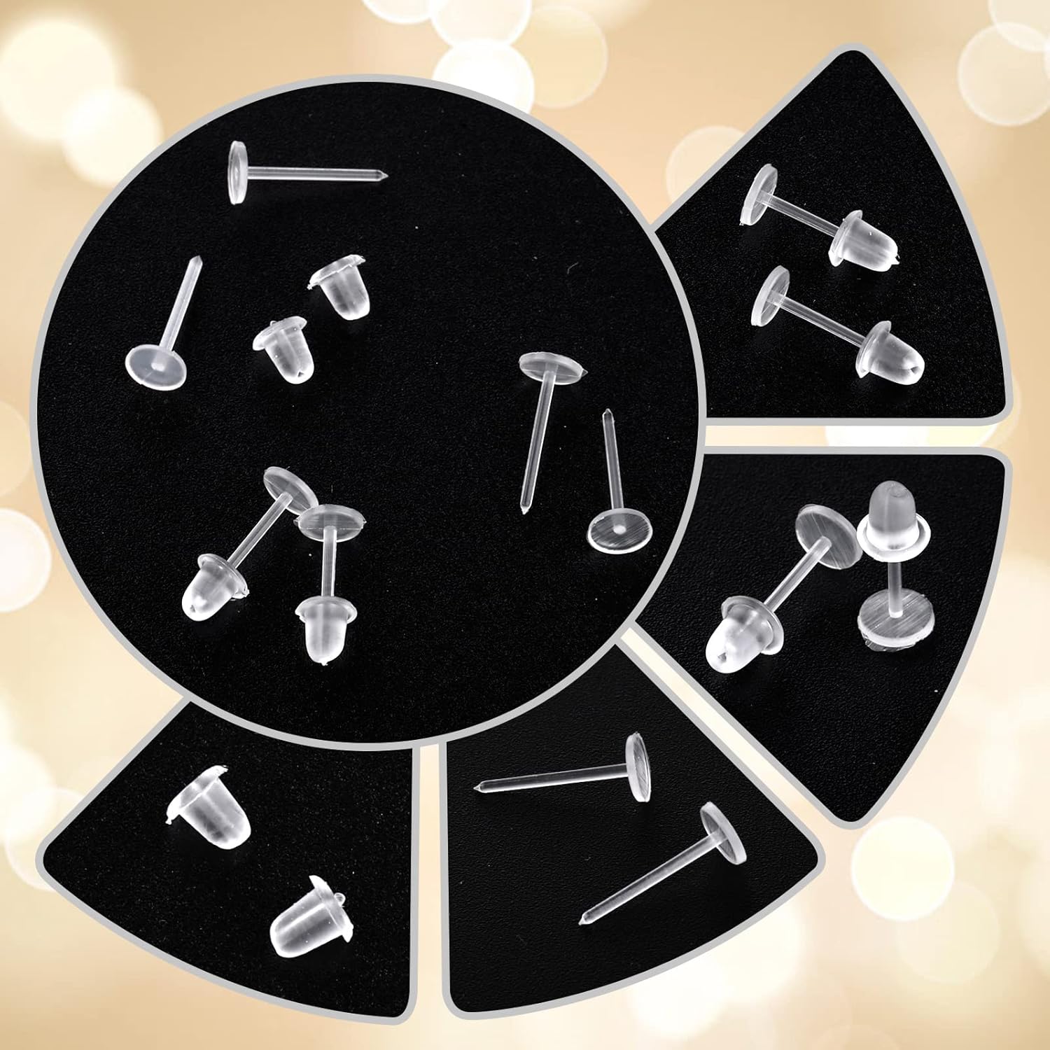 100 Pair Plastic Clear Earrings for Surgery, Work, Zimbabwe Ubuy