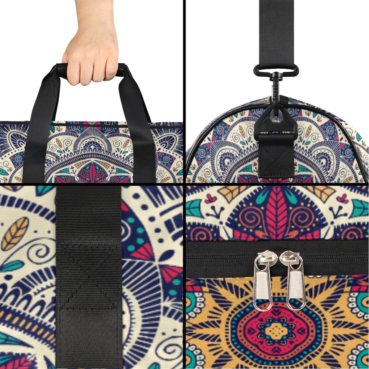 Personalisierte Sporttasche für Jungen und Herren, individuelle Sport-Reisetasche mit Schuhfach, maßgeschneiderte Mädchen-Tanztasche, Wochenend-Übernachtungstasche für Frauen und Kinder, ethnische