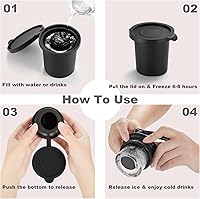 Vista 6 de Molde cilíndrico hueco para cubitos de hielo para accesorios Owala de 24 onzas, 32 onzas, 40 onzas, juego de 3, molde de hielo de silicona