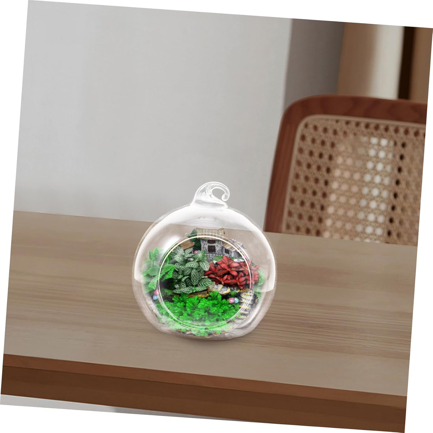 12pcs Artistic Favor Micro Landscape Vase Glass Terrarium for Air Plants Modern Hanging Planter for Indoor Decor