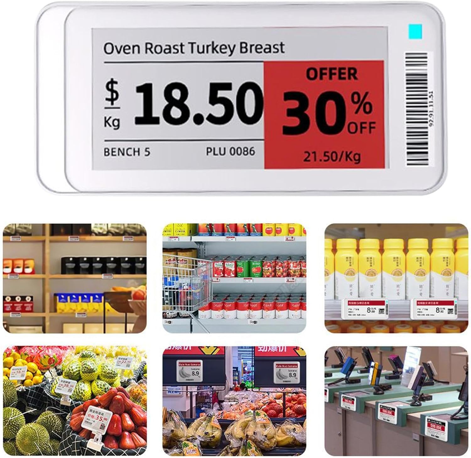 ワイヤレス E インク タグ &ndash; 防水ワイヤレス サイネージ |編集可能な電子ペーパースクリーンディスプレイ屋内屋外ショップレストラ