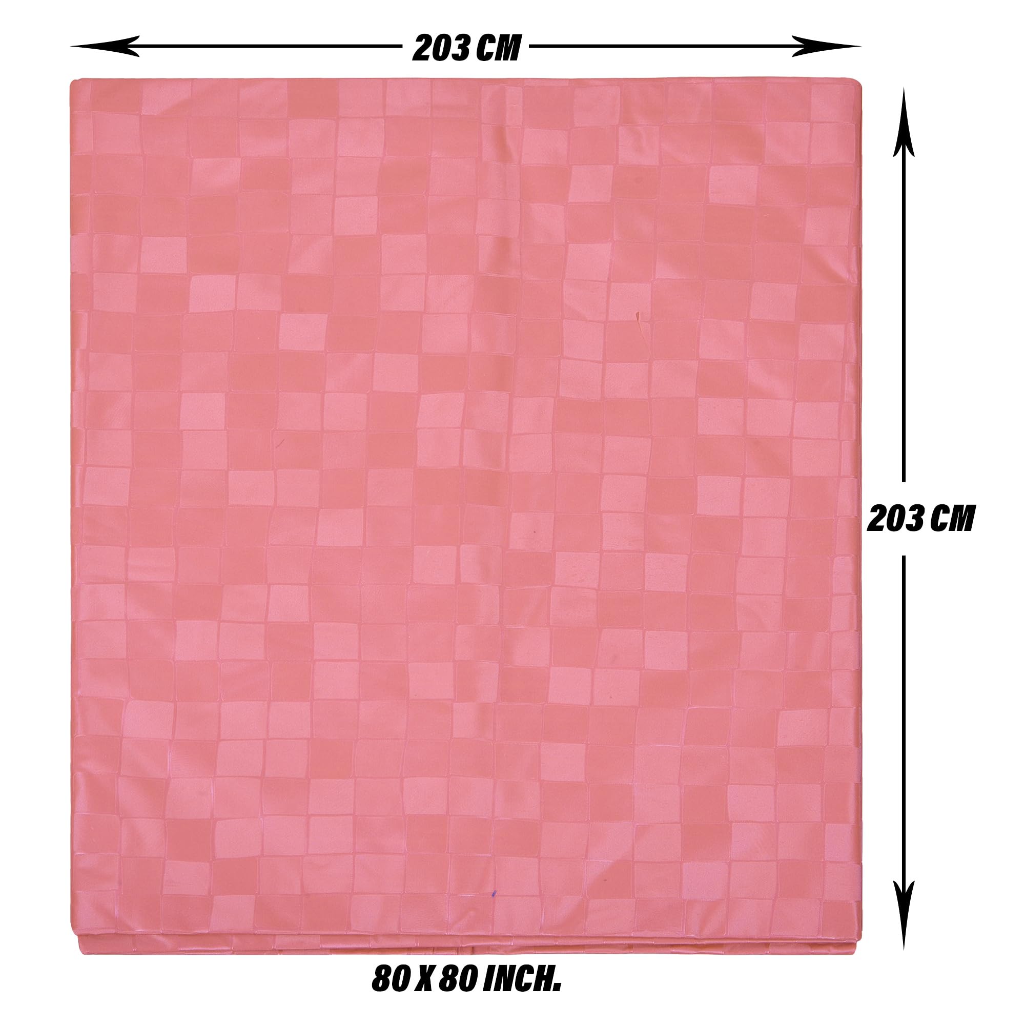 Kuber industries Bedsheet | Mattress Protector | Mattress Sheet for Baby | Baby PVC Bedsheet | Bed Protector Sheet | Check-Print | 80x80 Inch | Light Pink - Image 3 thumbnail
