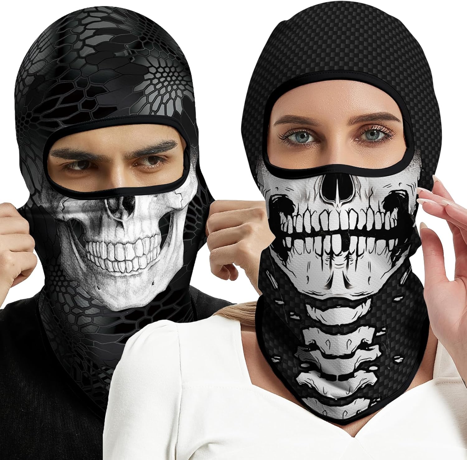 4PCS Balaclava Full Face Mask Ski Mask UV Protection Cover Motorcycle Full Face Mask for Men Women - Image 6