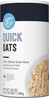 Amazon Brand - Happy Belly Quick Oats, 42 Ounce