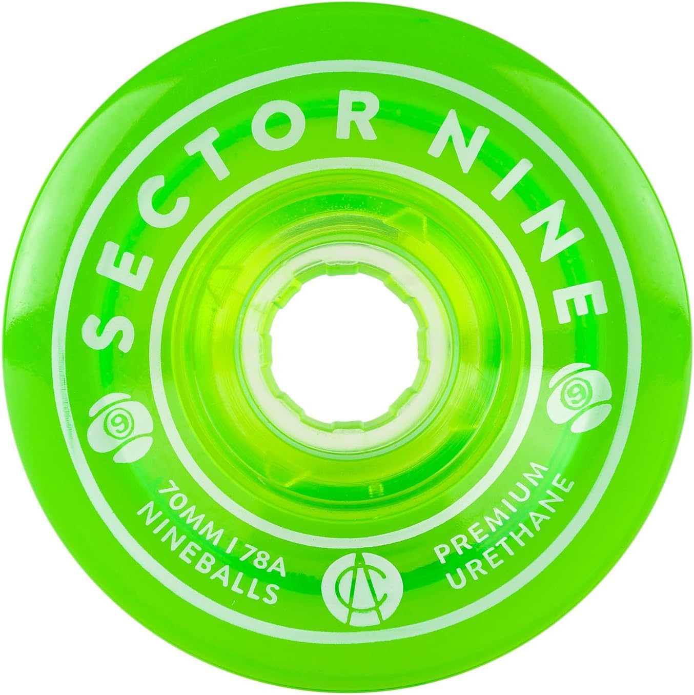 Sector 9 70mm 78A Nineballs Wheel Set - Green