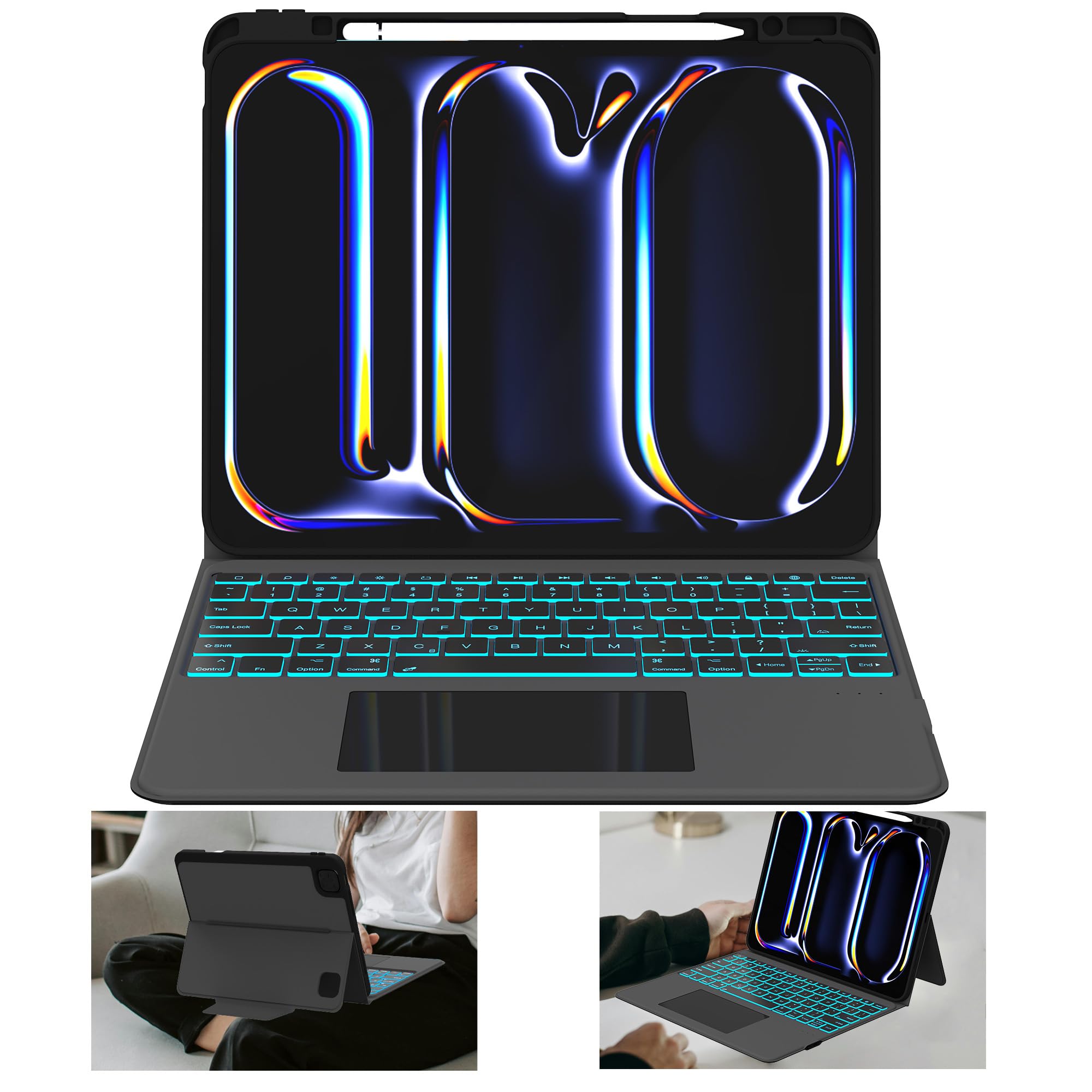 Amazon.co.jp: iPad Pro 13インチ (M4) 2024 キーボード付きケース