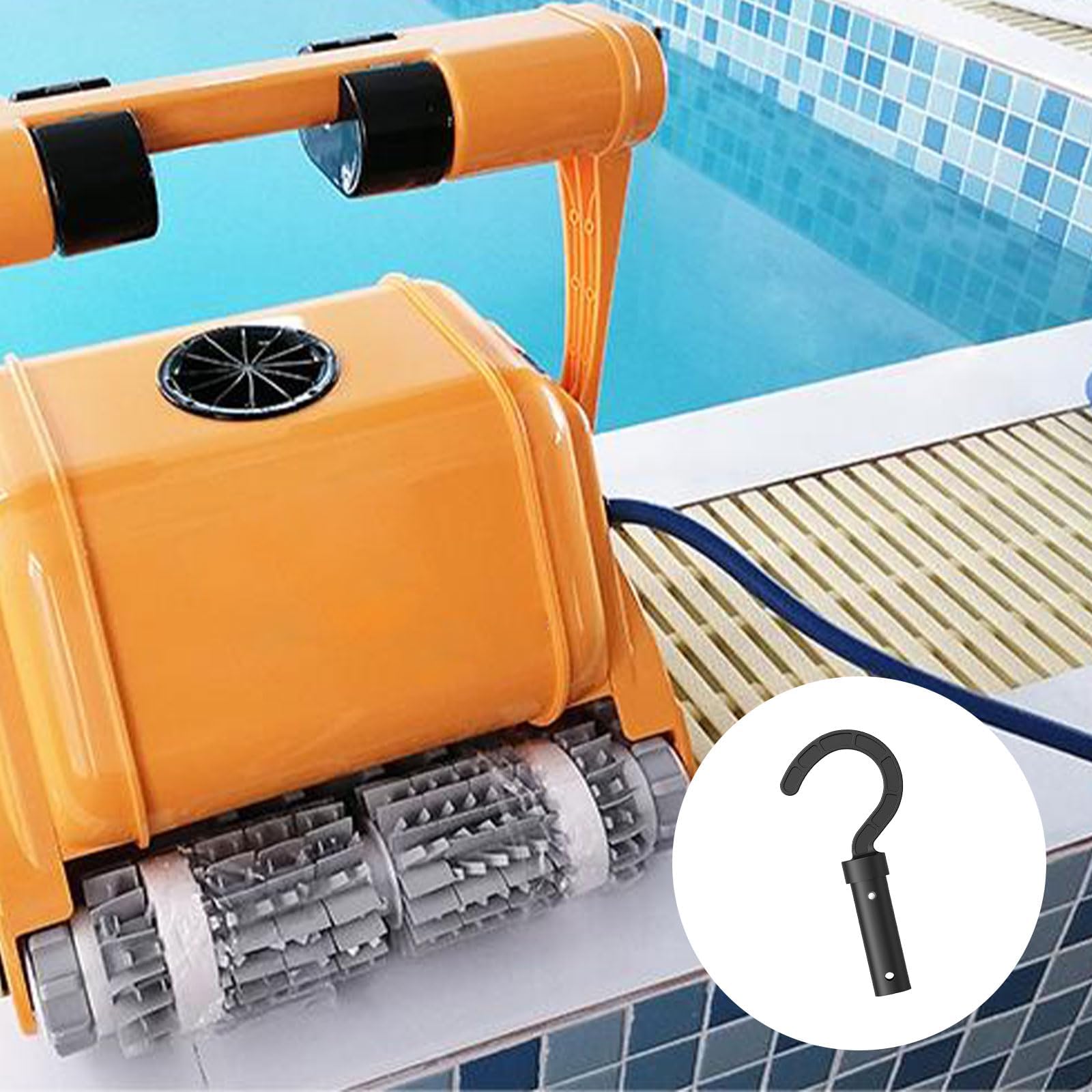 Crochet pour Robot de Piscine, Accessoire de Nettoyage Compatible avec Tous Types de Nettoyeurs