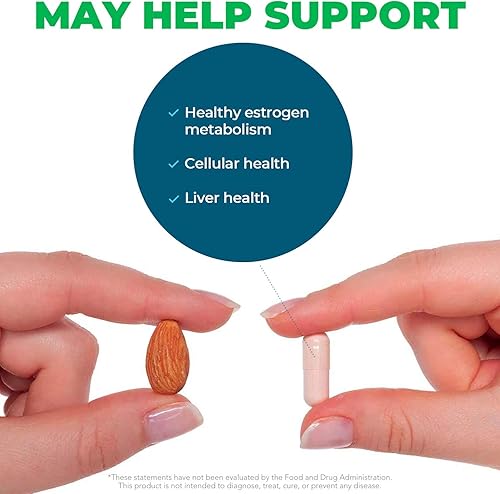 Miniatura 4 de Seeking Health DIM + I3C, suplemento de 400 mg, apoya el metabolismo hormonal saludable y el equilibrio de estrógenos para mujeres, apoyo al estado