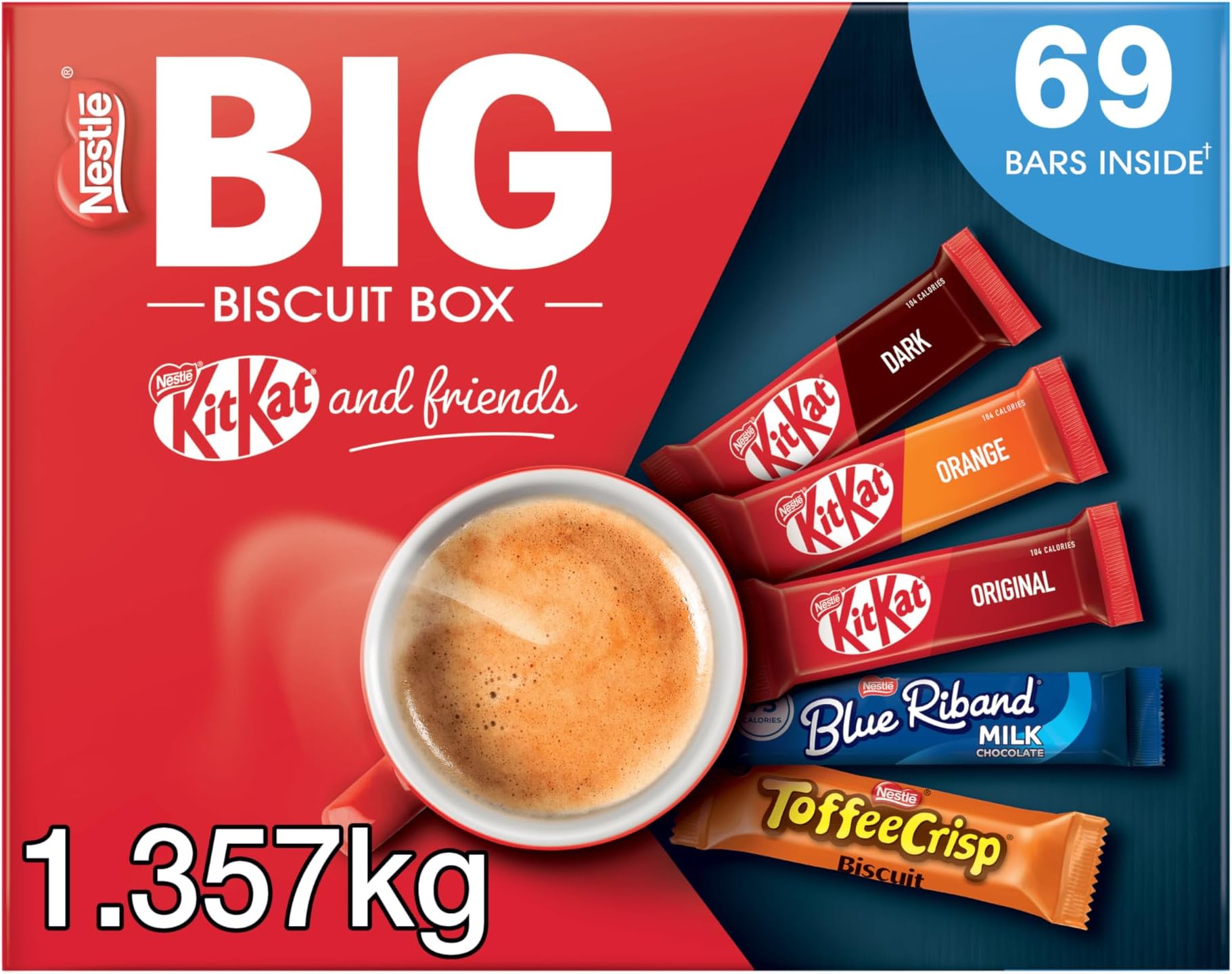 Nestle The BIG Biscuit Box 69 Bars (1 Box)
