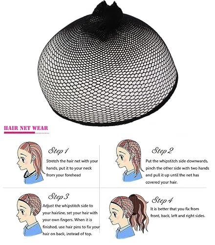 Miniatura 8 de HUNIGIR Peluca negra para hombre, con raya en medio, corta y recta, peluca negra resistente al calor, pelo sintético para uso diario (negro natural)