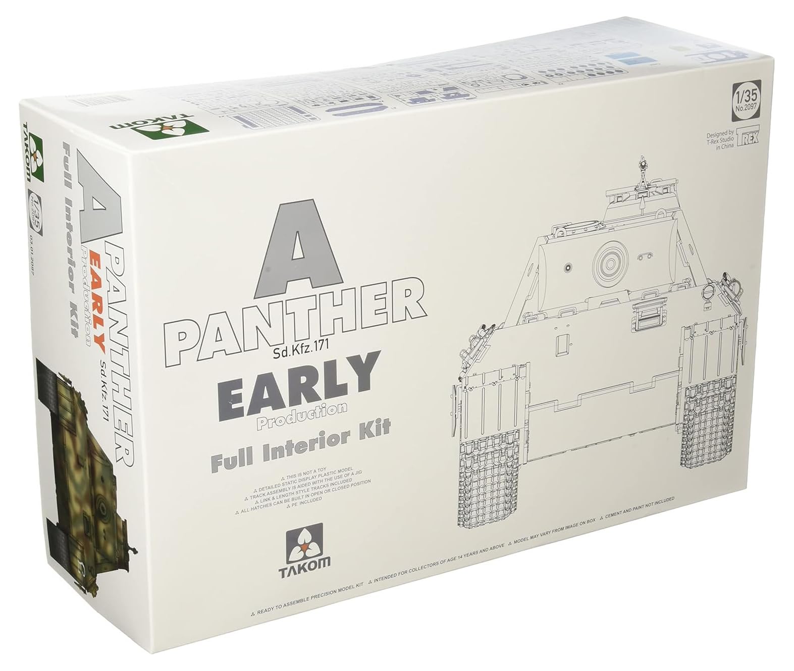 TAKOM パンサーD フルインテリアモデル1/35 Amazon | タコム 1/35 ドイツ軍 パンター D型 Sd.Kfz.171 後期型