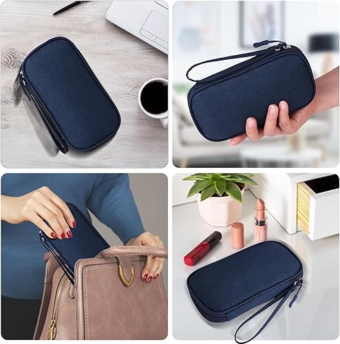 Miniatura 6 de Organizador de cables de viaje, bolsa de accesorios electrónicos para cargador, teléfono, tarjeta de memoria, organizador universal para