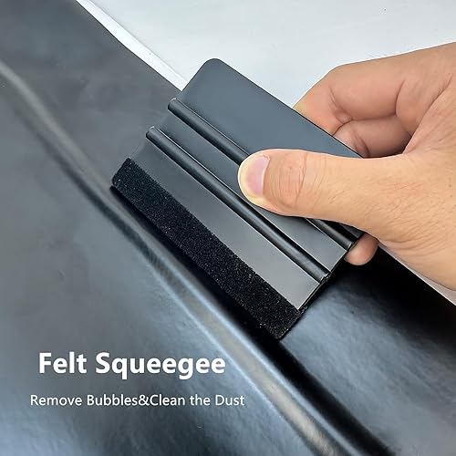 Miniatura 5 de Kit de herramientas de vinilo para envolver el automóvil, kit de herramientas de tinte de película de ventana con escobilla de borde de automóvil,