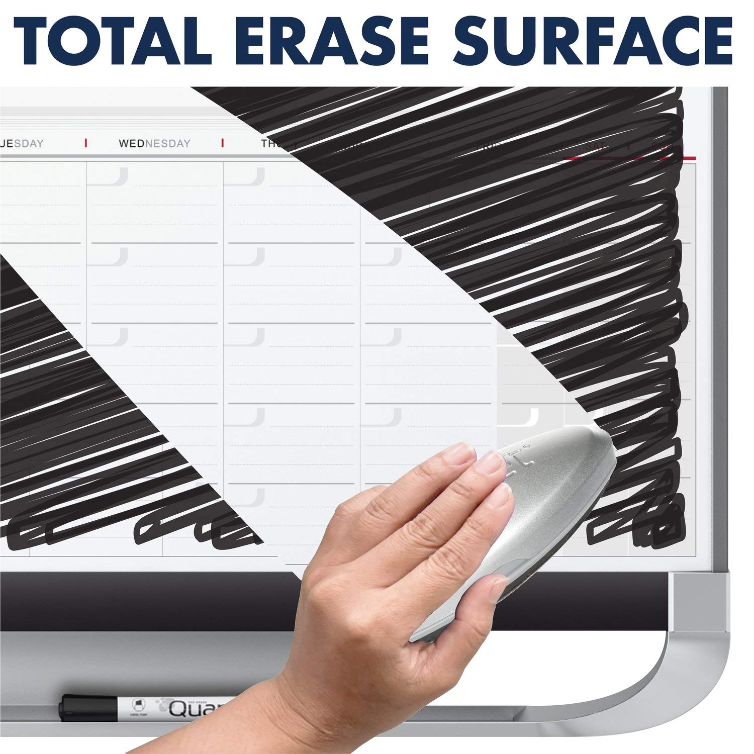 Image result for Quartet Dry Erase Calendar Board, Magnetic Whiteboard Planner, 3' x 2 ...