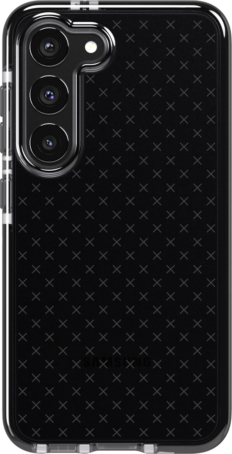 tech21 Evo Check for Samsung Galaxy S23 - Smokey Black 16ft Drop Protecion Shockproof Shock-Resistant and Scratch-Resistant Phone