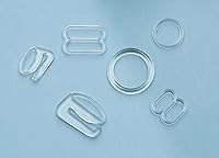 Vista 2 de Sowaka 60 ganchos para correa de brasier, de nailon, diferentes estilos, varios tamaños, pequeños, para bikini, bikini, ajuste de clip, ganchos