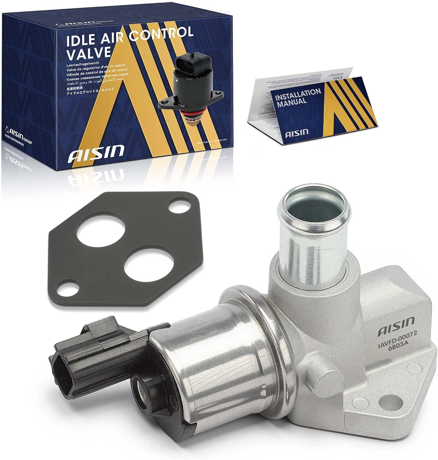 AISIN AFTERMARKET IAVFD-00072 Idle Air Control (IAC) Valve - Compatible with Ford Crown Victoria 2003-2005, Lincoln Town Car 2003-2005, Mercury Grand Marquis 2003-2006 - V8 4.6L