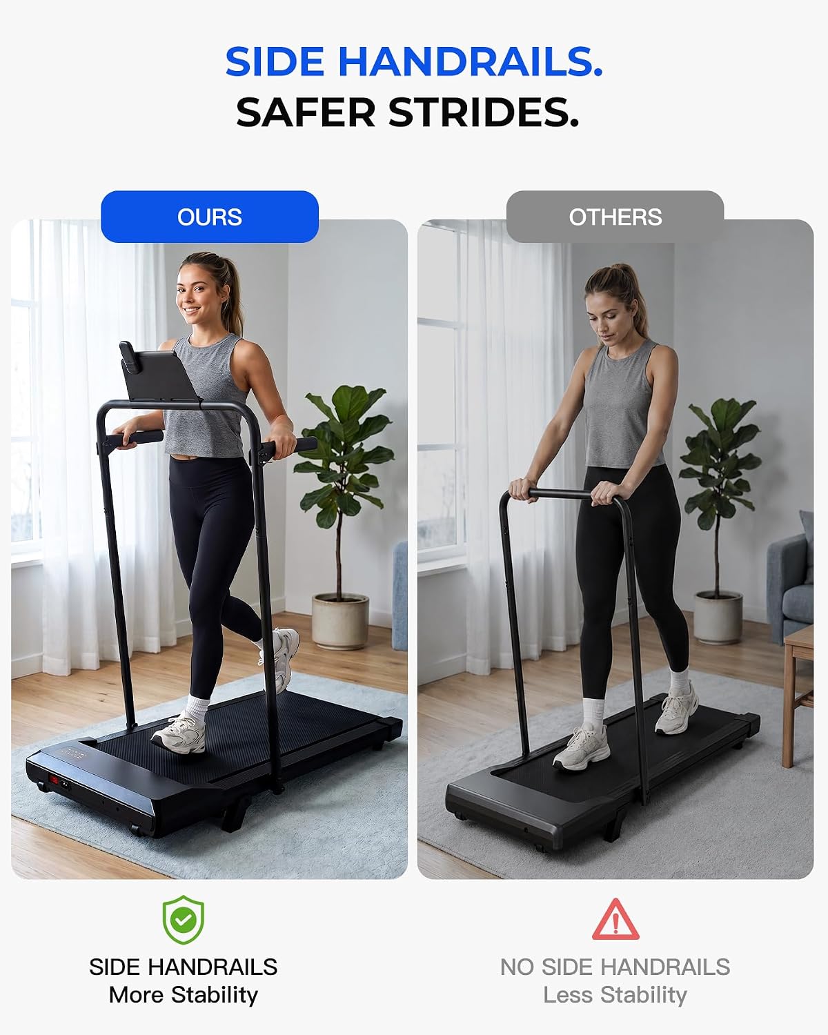 Raceable 6%/10% Incline Walking Pad, 6/12km/h Foldable Treadmill (BA16) thumbnail 3