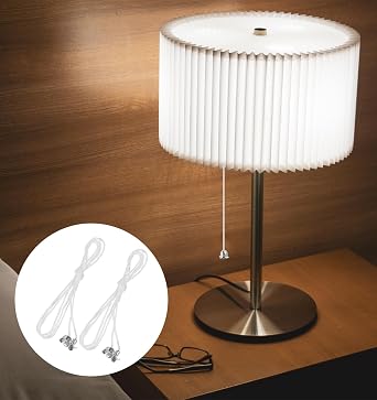 10 Pack Pull String, Pull Cord Light Fixture with Connector