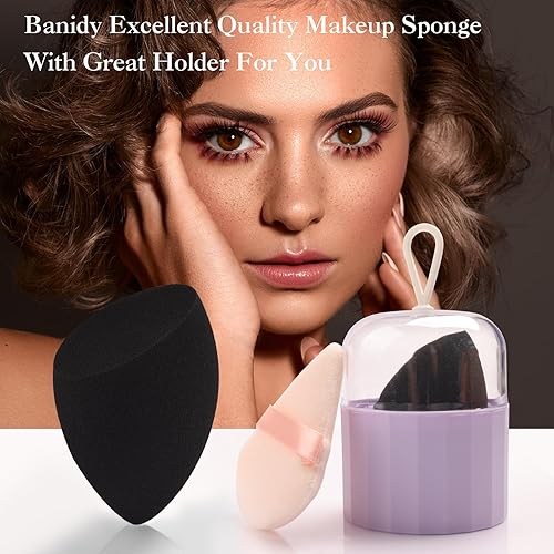 Miniatura 2 de Esponja de maquillaje Banidy, esponjas de maquillaje para base, sin látex y veganas, esponjas de belleza para maquillaje, esponjas de maquillaje