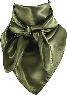 Solid Color Wild Rag, Pure Cowboy Bandanas 35 Inch, Bolo Scarf for Men Women
