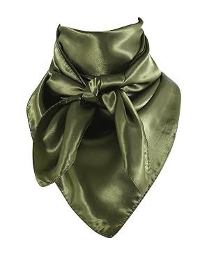 GERINLY Solid Color Wild Rag Pure Cowboy Bandanas 35 Inch Bolo Scarf for Men Women