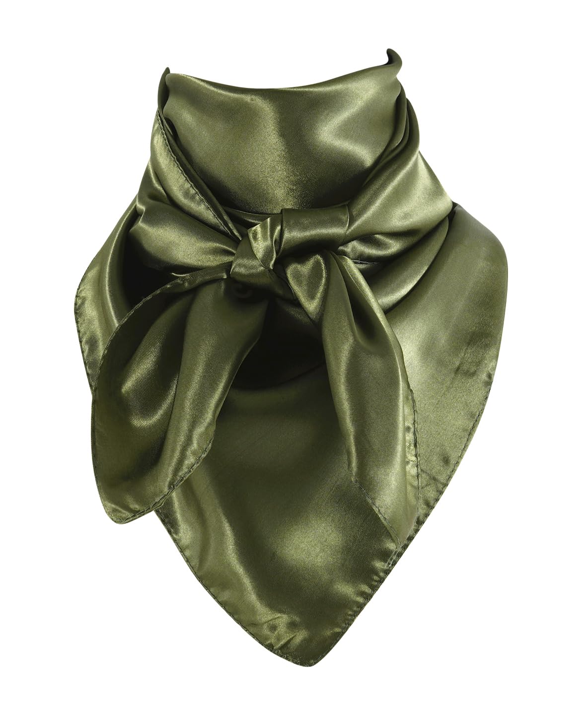 GERINLY Solid Color Wild Rag Pure Cowboy Bandanas 35 Inch Bolo Scarf for Men Women