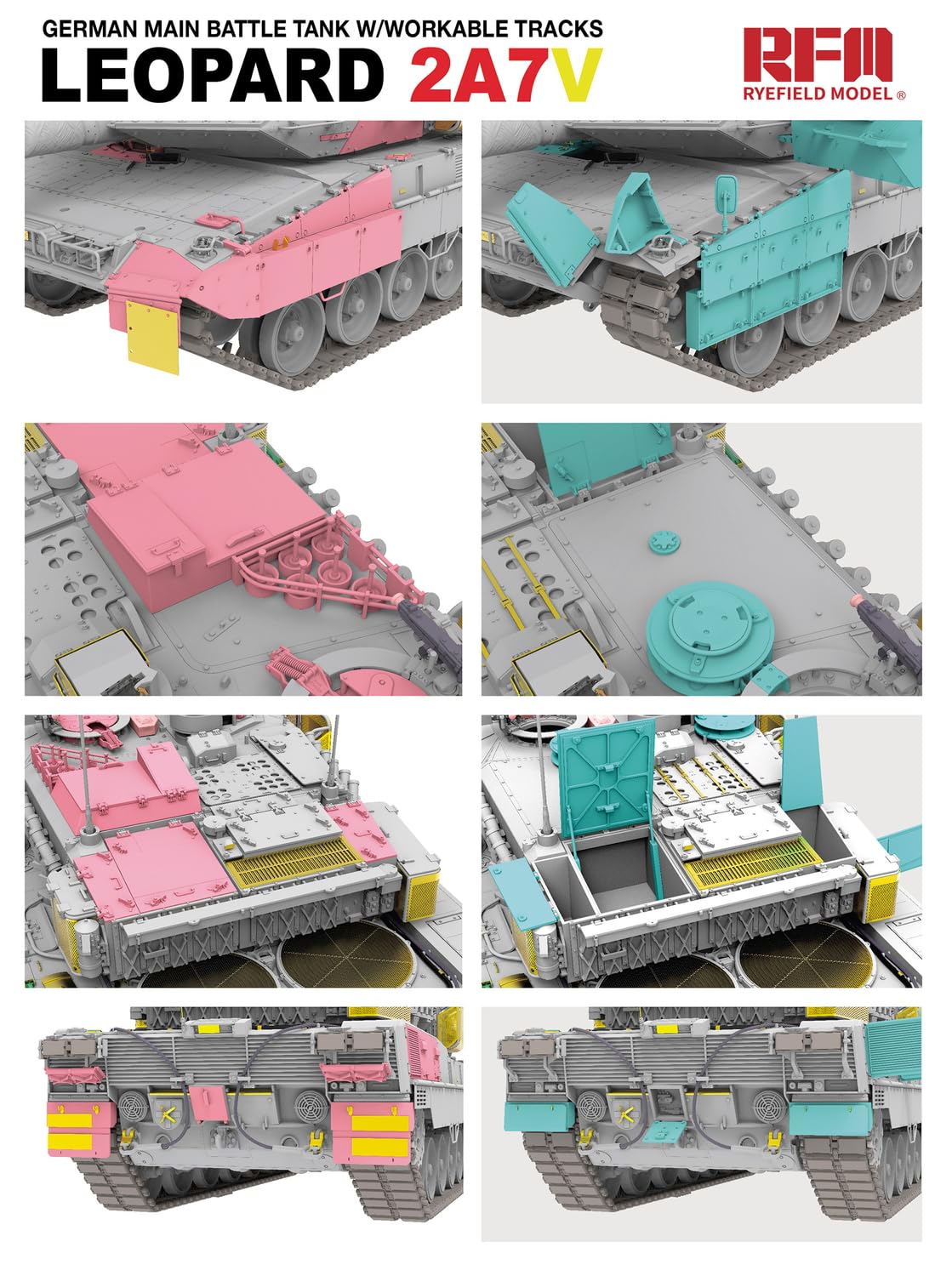 RYE FIELD MODEL - Model czołgu Leopard 2a7v |rye Field Model|5109| 1:35 Model czołgu promocyjnego