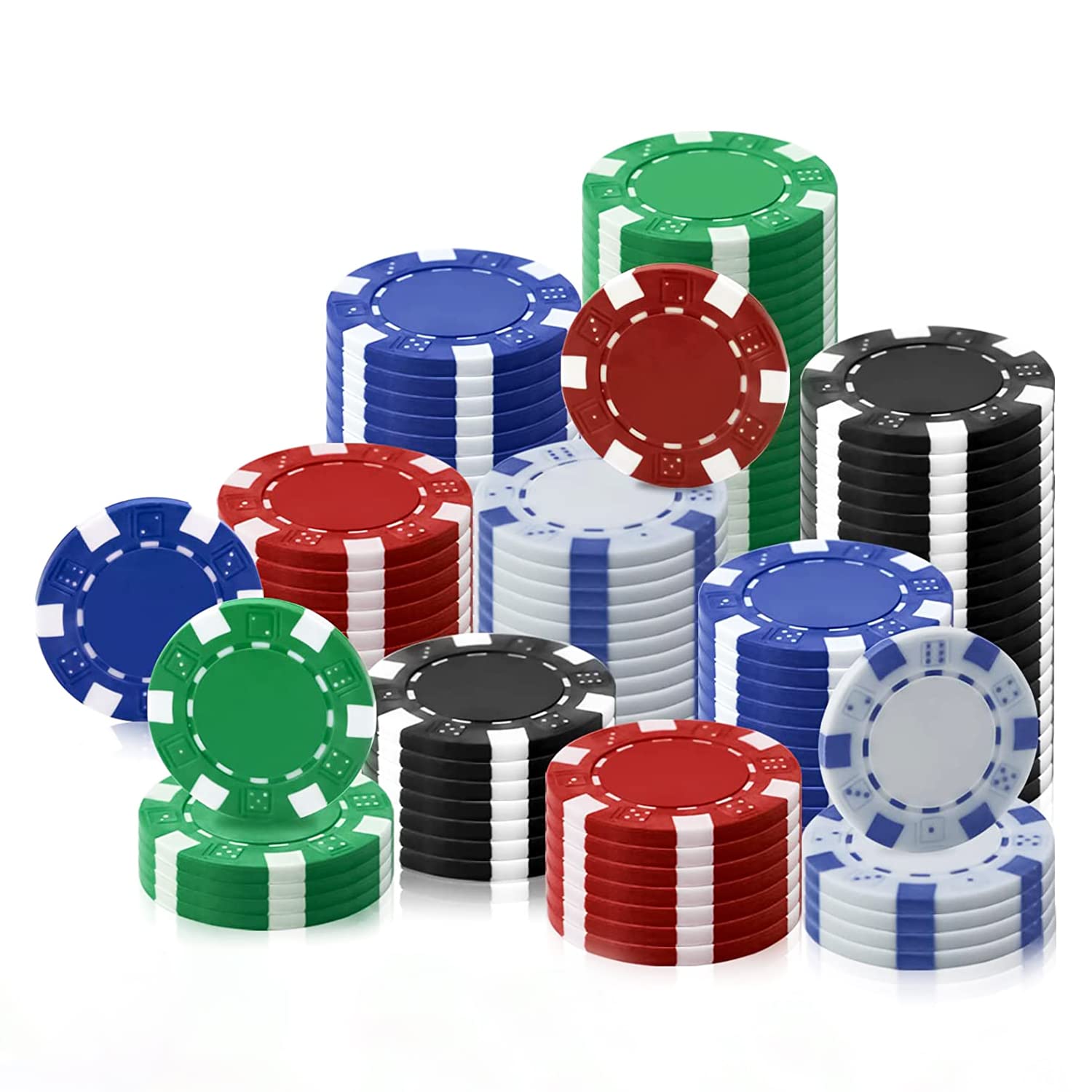 Kids Mandi Ceramic Poker Chips for Casino, Texas Holdem, Blackjack - Only 500 Poker Chips (Aluminium Case, Decks & Dice NOT Included) - Color May Vary as Per Stock Availability (B082KK6CMH) Amazon Price History, Amazon Price Tracker