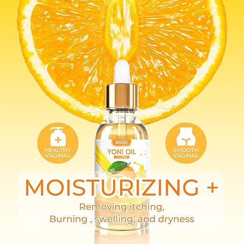 Miniatura 5 de BASSI Yoni Oil - Hidratante vaginal orgánico de aceite femenino de Yoni, equilibrio de pH para mujeres, desodorante femenino, elimina el olor con