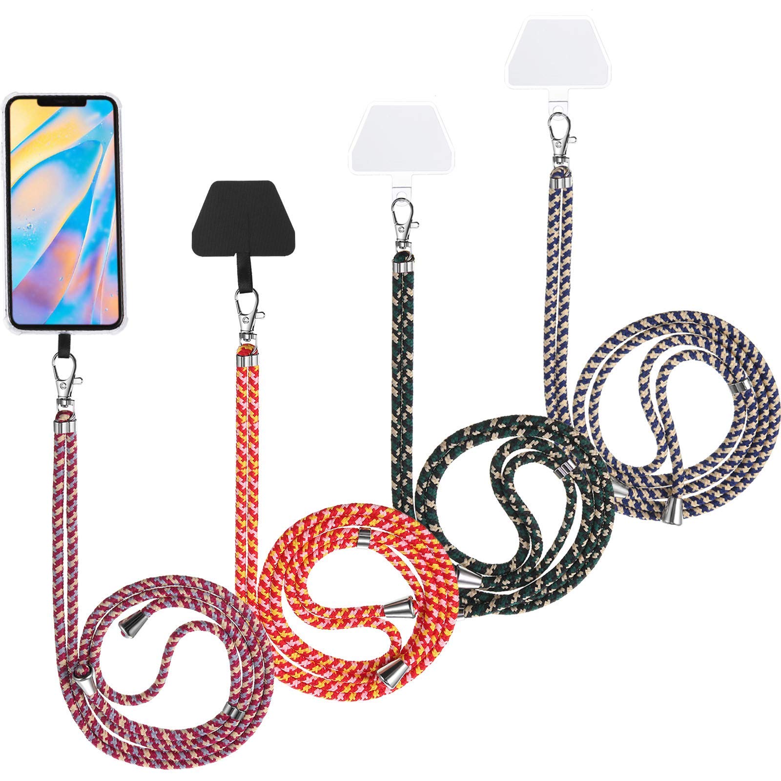 Molain Lanières pour téléphone Portable, Cordon à bandoulière en Nylon Molain Lanières pour téléphone Portable, Cordon à bandoulière en Nylon