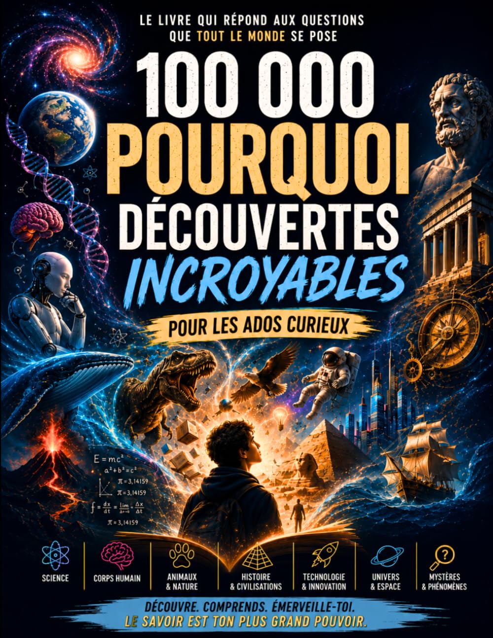 100 000 Pourquoi : Découvertes incroyables – 100 réponses fascinantes pour comprendre la science, l'histoire, la nature, le corps humain et l'univers