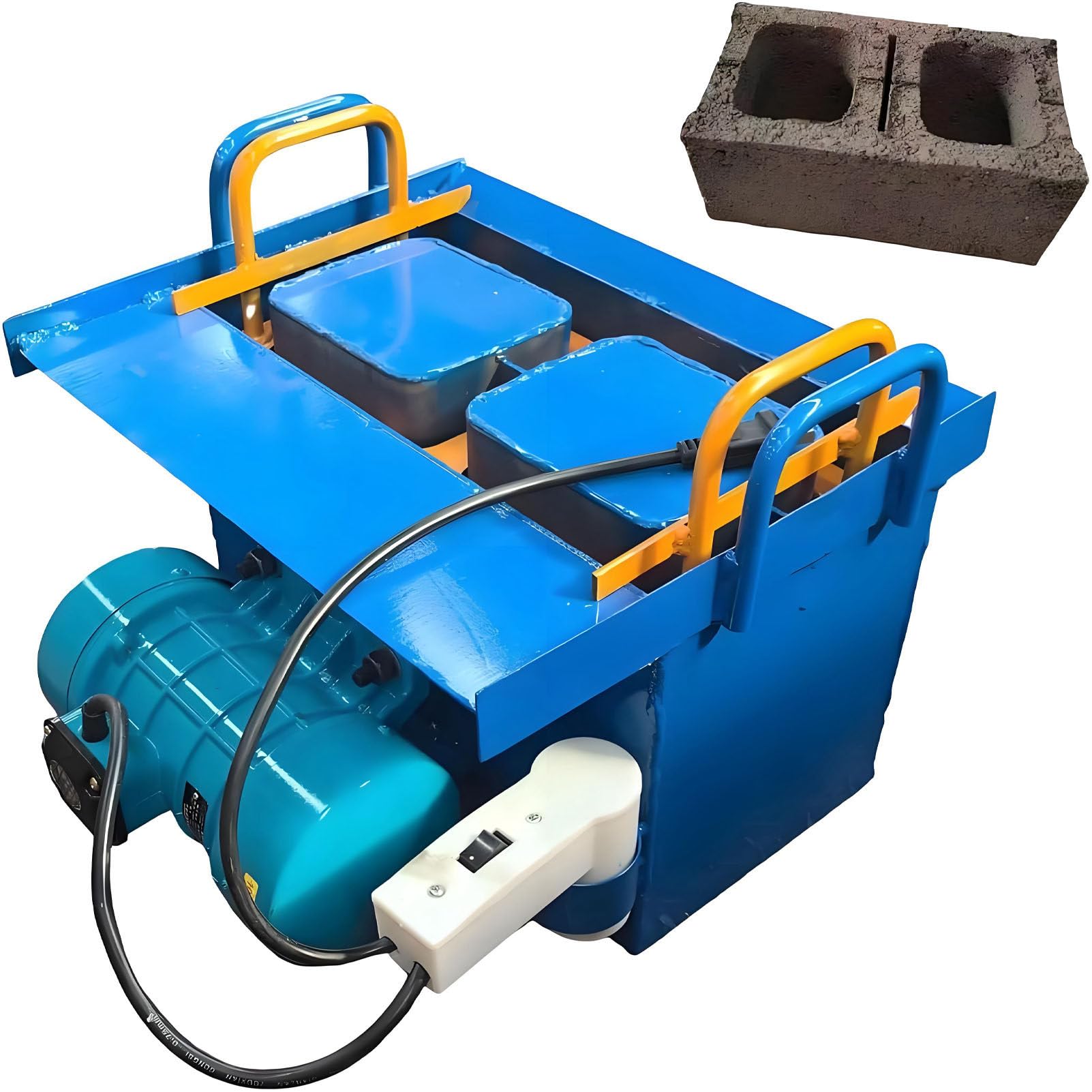 Máquina de bloques de hormigón, máquina hueca, formación rápida de 45s, presión máxima de 23 kn, 212 vibraciones/min, para bloques de cemento