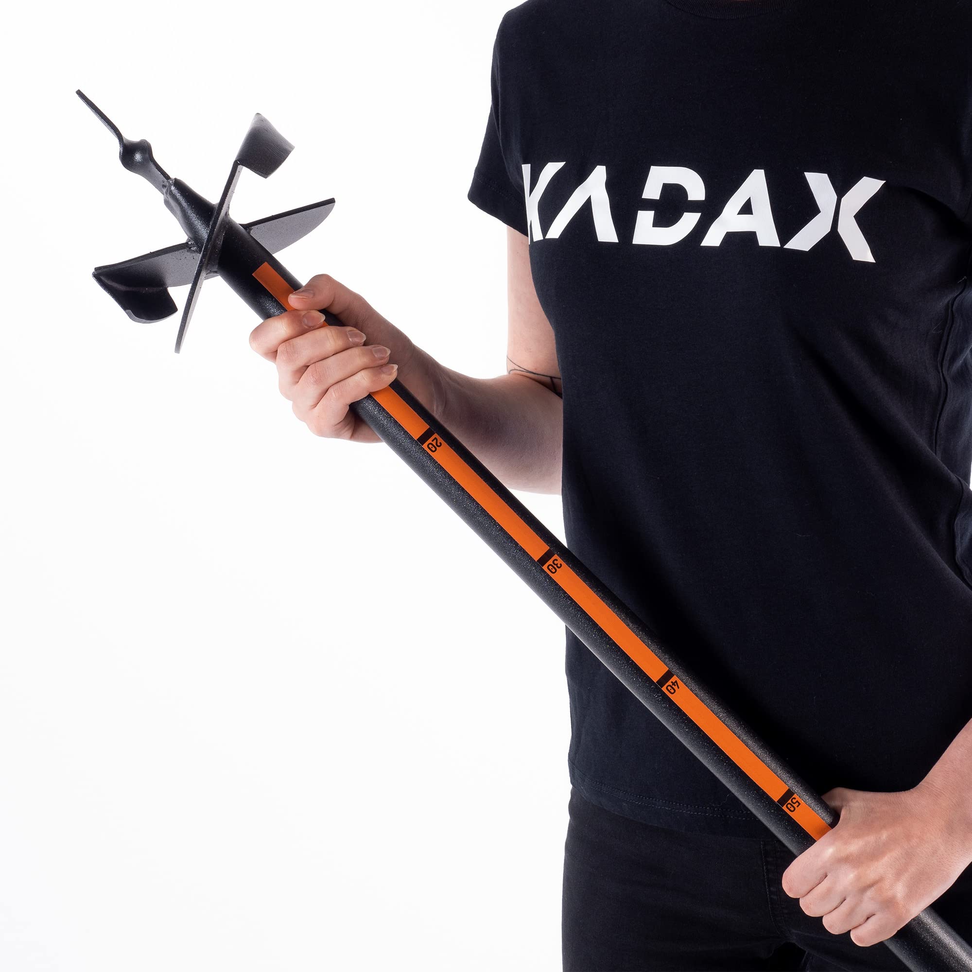 KADAX Taladro de mano de metal, taladro de tierra con mango en T, espiral para jardín, postes, broca para plantar, broca para bulbos de flores, broca de poste (150 mm)